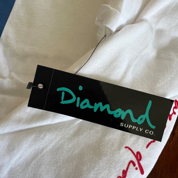 NWT DIAMOND SUPPLY CO Diamant Paris Graphic Print Long Sleeve Tee T-Shirt XL - Picture 6 of 8